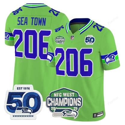 Seattle Seahawks NFC West Division Champions Vapor Limited Jersey V2 - All Stitched