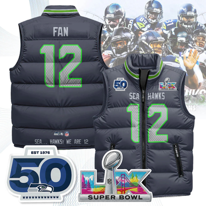 SEA NFC Champions Patch Unisex Puffer Vest