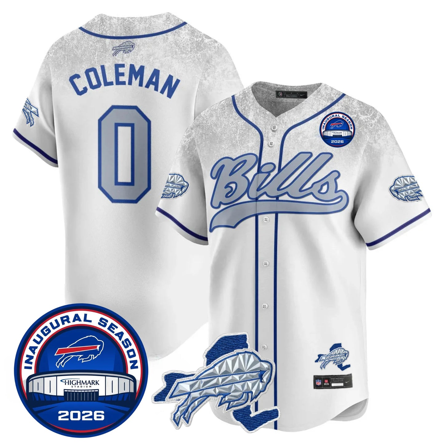 BUF 2026 Inaugural Season Patch Baseball Royal Edition - Stitched(2)