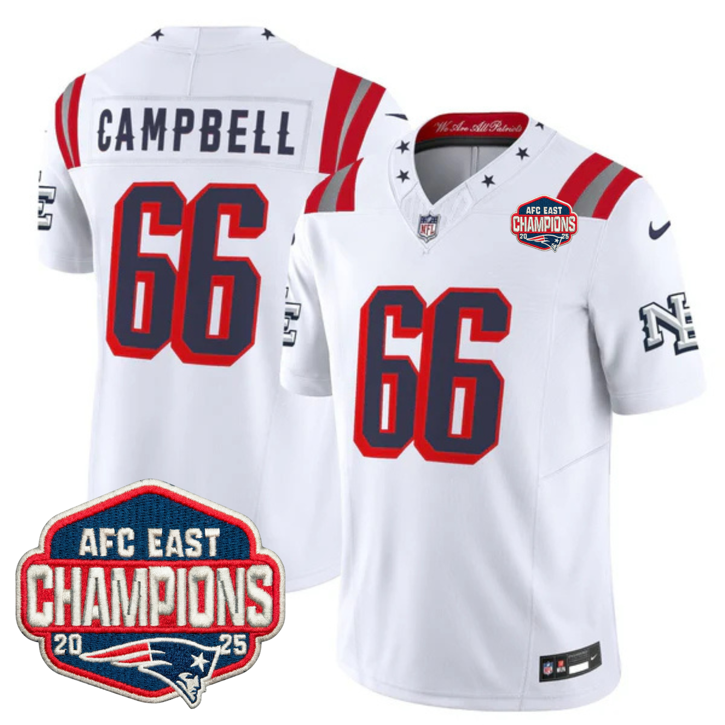 NE 2025 "Rivalries" AFC East Champions Vapor Limited Jersey - All Stitched