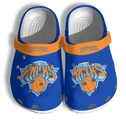 New York Knicks 2026 NBA Finals Clogs Blue - Charms Gift Set