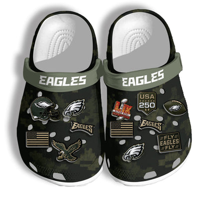 PHI Salute To Service 2026 Edition Camo Clogs - Charms Gift Set