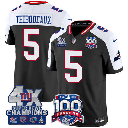 NYG 4X Champions & 100th Season Patch Limited Edition - Stitched (2)