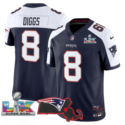 Women's NE SB LX Game Patch Vapor Limited Jersey - All Stitched