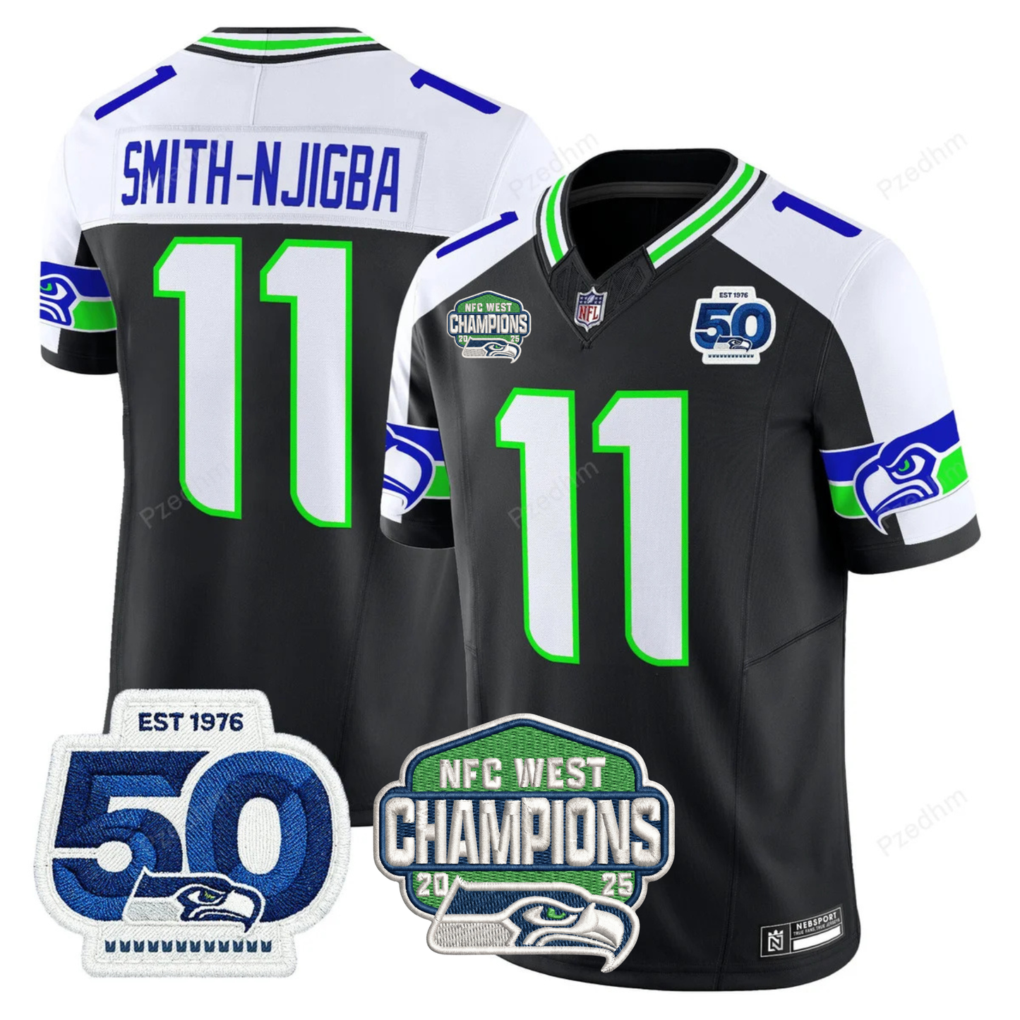 Seattle Seahawks NFC West Division Champions Vapor Limited Jersey V2 - All Stitched