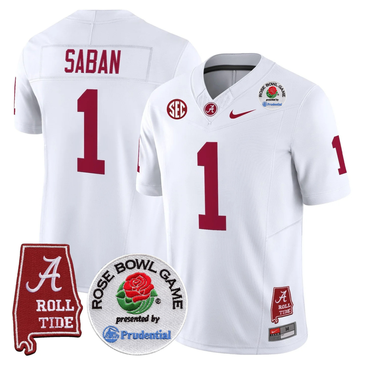 BAMA Rose Bowl Vapor Limited Jersey - All Stitched