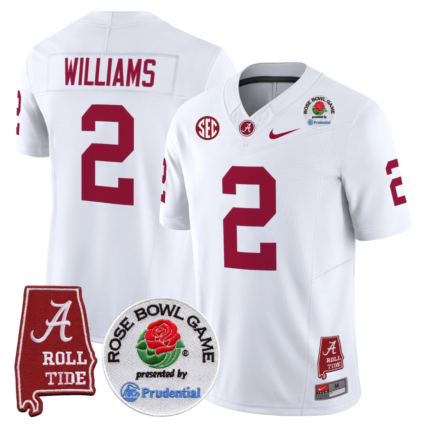 BAMA Rose Bowl Vapor Limited Jersey - All Stitched