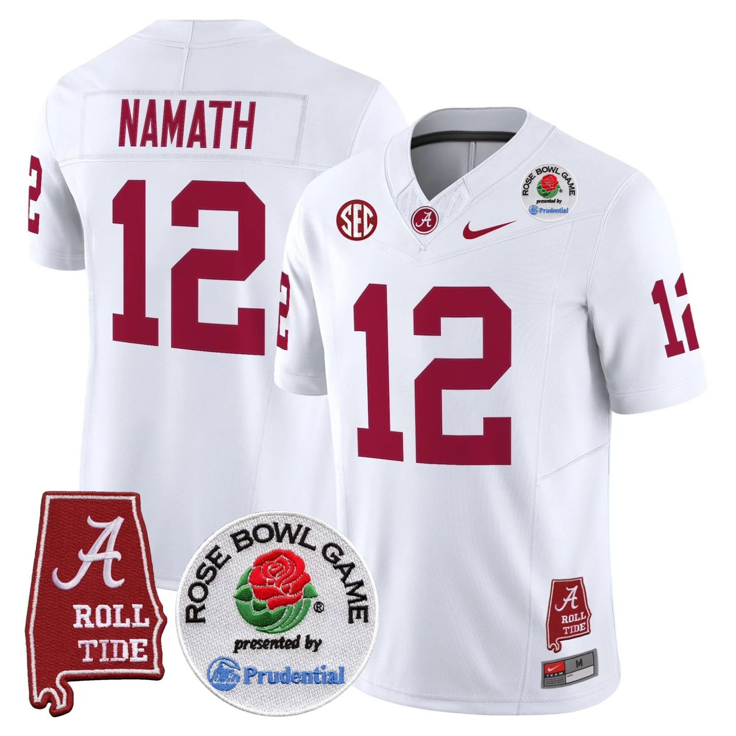 BAMA Rose Bowl Vapor Limited Jersey - All Stitched