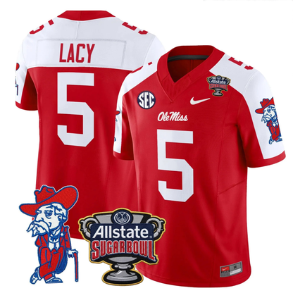 Ole Miss Rebels 2025 Sugar Bowl Patch Vapor Limited Jersey - All Stitched