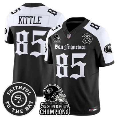 SF 5-Time Champions 'Gothic Edition' Vapor Limited Jersey - All Stitched