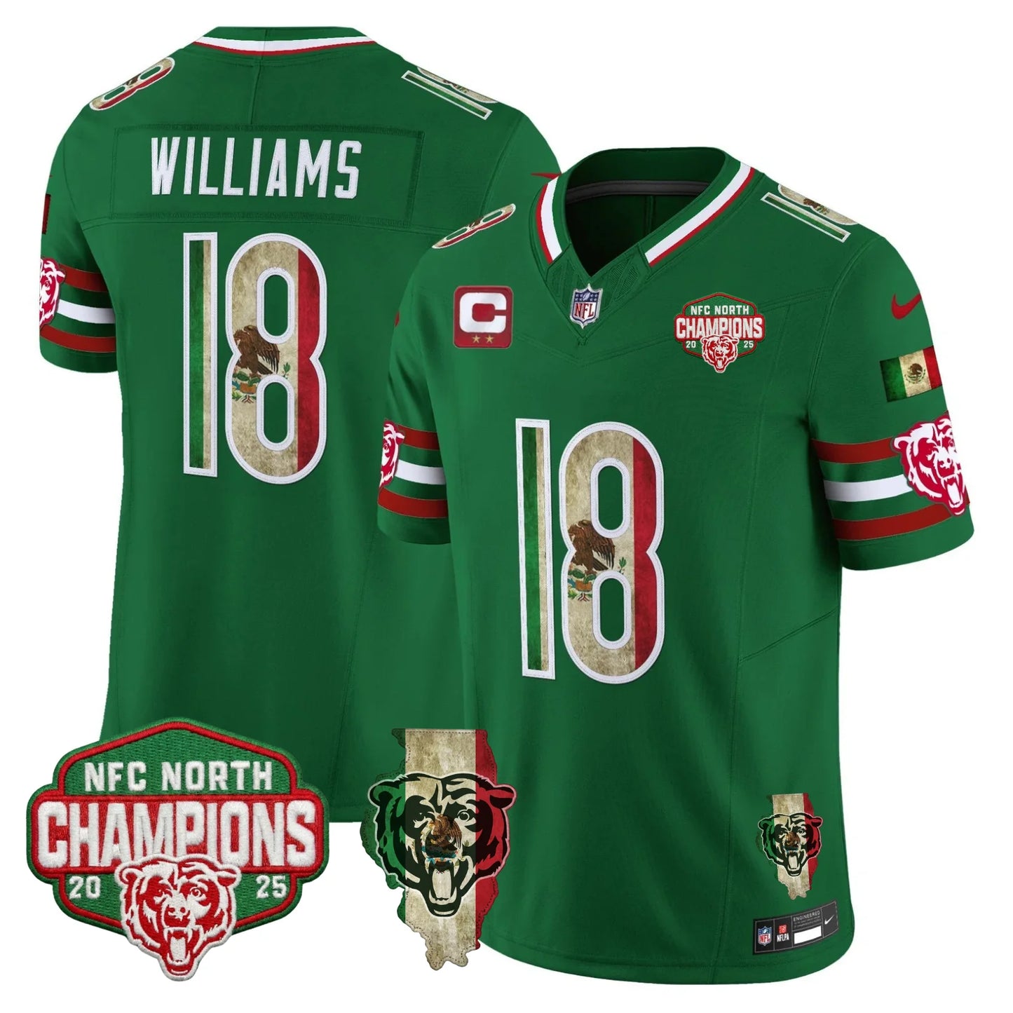 CHI Mexico NFC North Champions Patch Limited Edition - Stitched