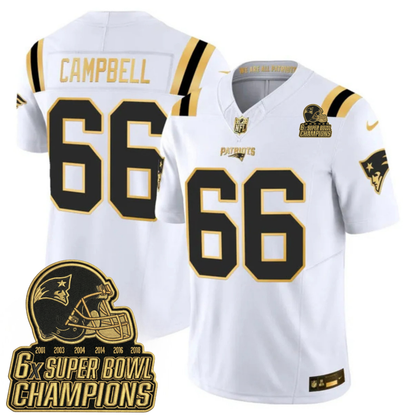NE 6-Time Champions & Massachusetts Patch Vapor Limited Jersey V3- All Stitched