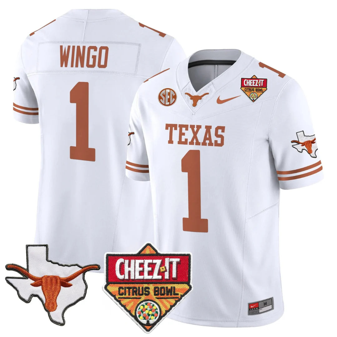 TEX 2025 State Map & Citrus Bowl Patch Vapor Limited Jersey - All Stitched