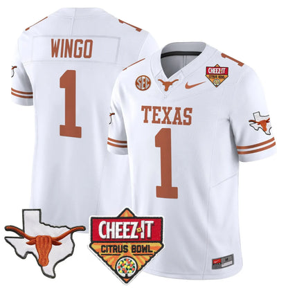 TEX 2025 State Map & Citrus Bowl Patch Vapor Limited Jersey - All Stitched