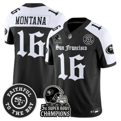 SF 5-Time Champions 'Gothic Edition' Vapor Limited Jersey - All Stitched