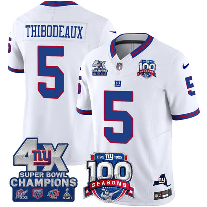 NYG 4X Champions & 100th Season Patch Limited Edition - Stitched (2)