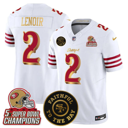 SF 2025 “Rivalries” 5x Champions & Faithful To The Bay Patch Vapor Limited Jersey - All Stitched