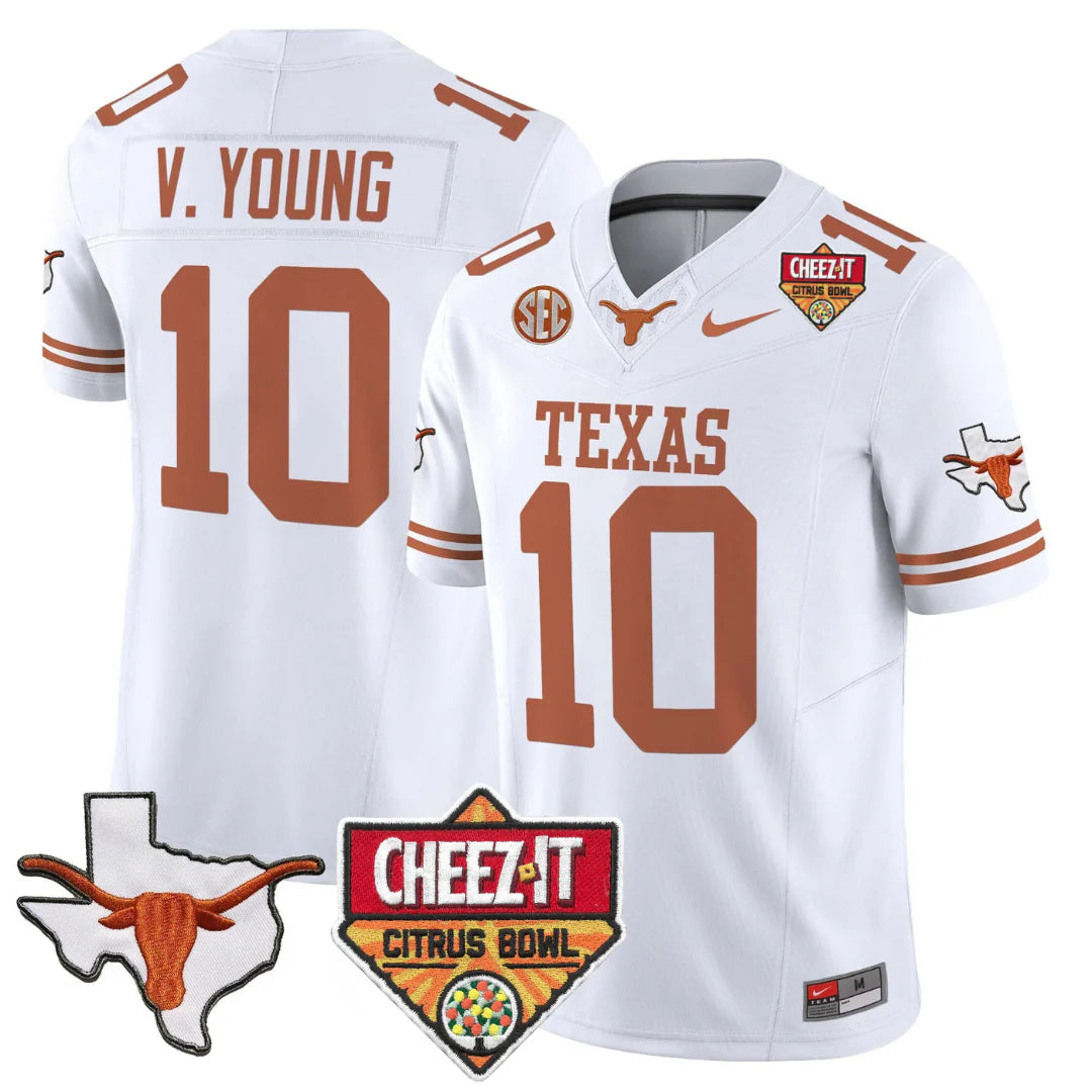 TEX 2025 State Map & Citrus Bowl Patch Vapor Limited Jersey - All Stitched