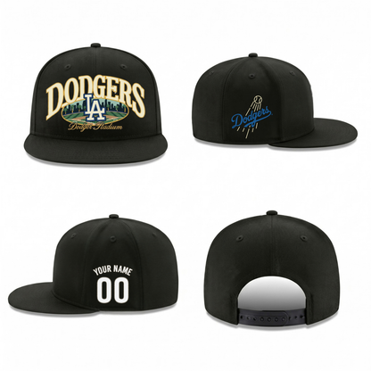 LAD Dodger Stadium Personalized Snapback Cap - Printed