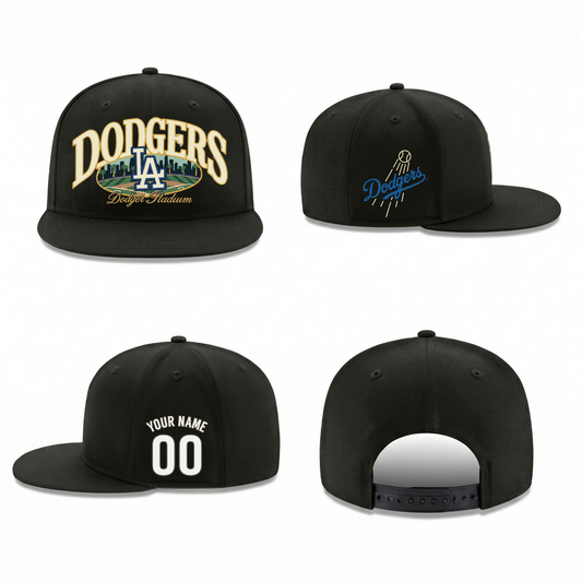 LAD Dodger Stadium Personalized Snapback Cap - Printed