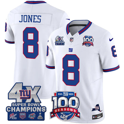 NYG 4X Champions & 100th Season Patch Limited Edition - Stitched (2)