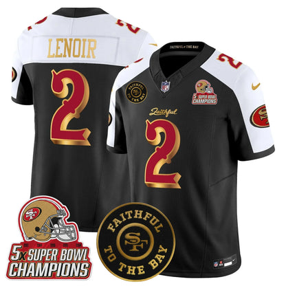 SF 2025 “Rivalries” 5x Champions & Faithful To The Bay Patch Vapor Limited Jersey - All Stitched