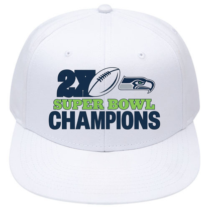 SEA 2x Super Bowl Champions Snapback Cap - Printed