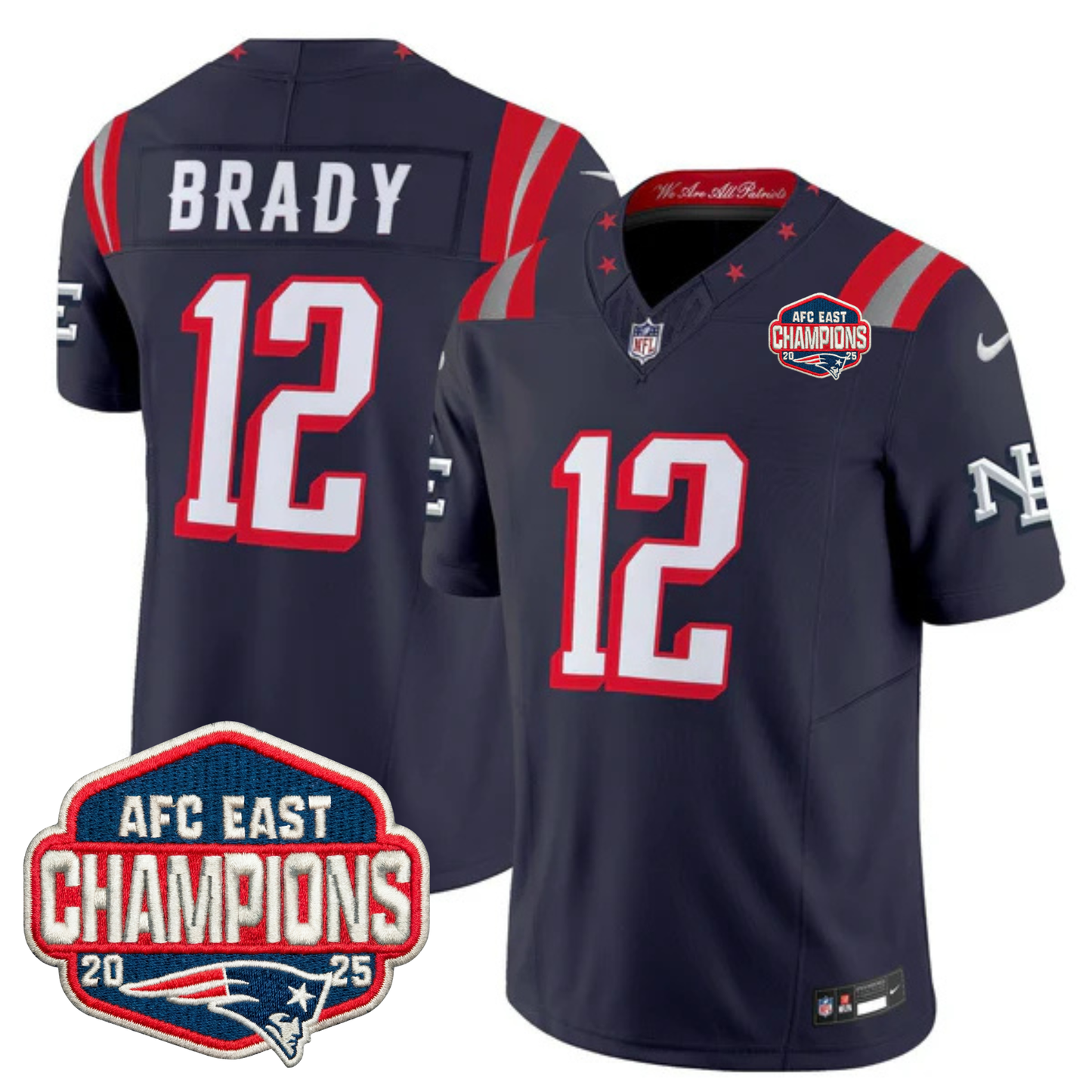 NE 2025 "Rivalries" AFC East Champions Vapor Limited Jersey - All Stitched