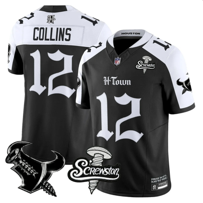 HOU 'Gothic Lone Star Shadows' DJ Screw Edition Vapor Limited Jersey - All Stitched