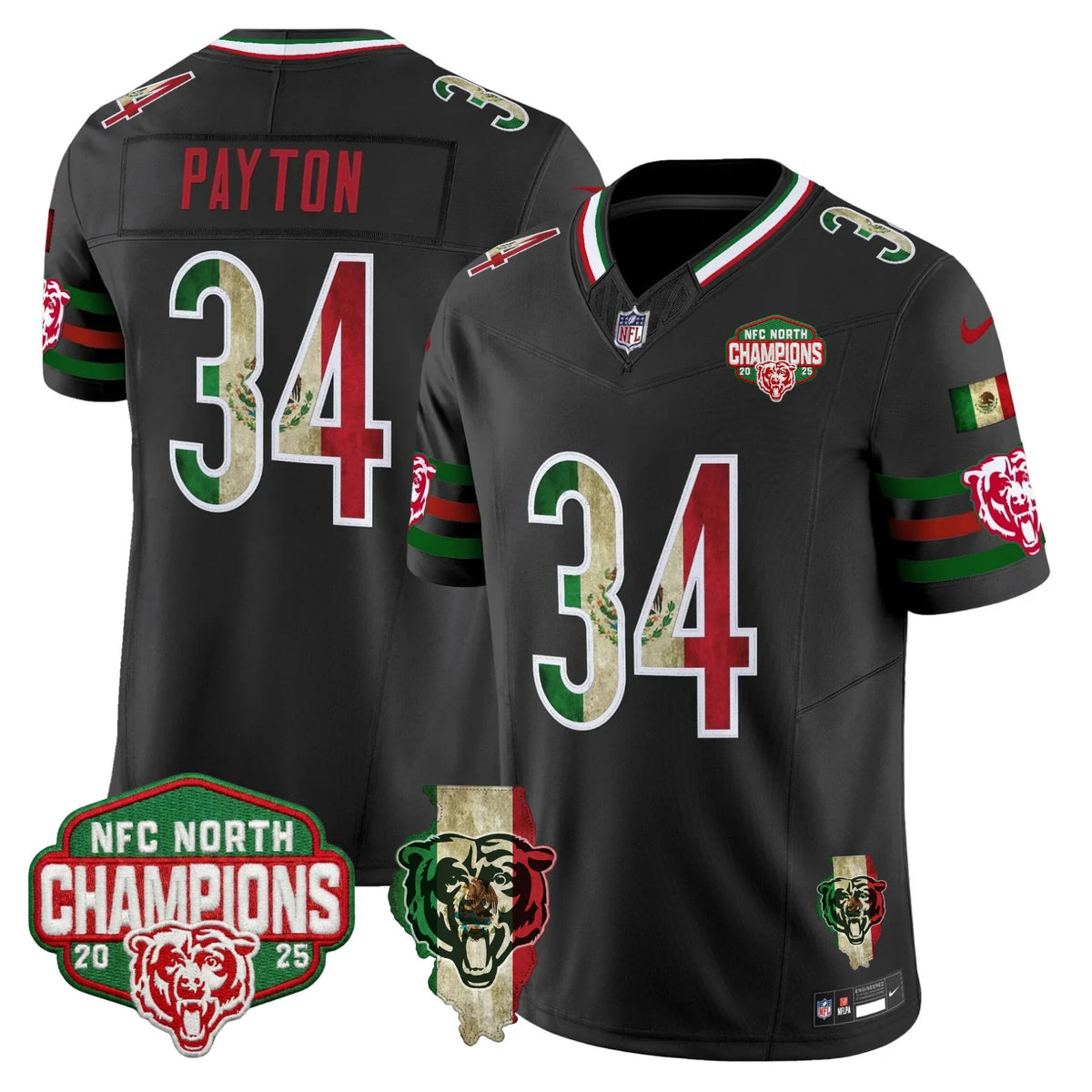 CHI Mexico NFC North Champions Patch Limited Edition - Stitched
