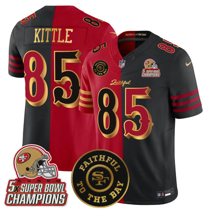 SF 2025 “Rivalries” 5x Champions & Faithful To The Bay Patch Vapor Limited Jersey - All Stitched