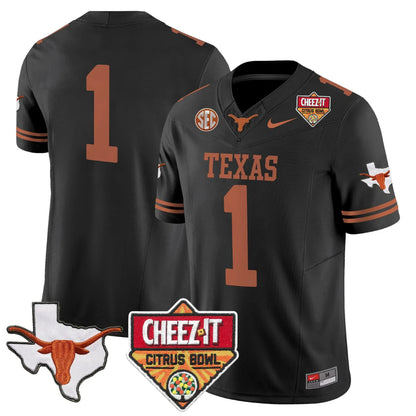 TEX 2025 State Map & Citrus Bowl Patch Vapor Limited Jersey - All Stitched