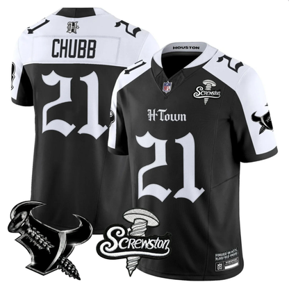 HOU 'Gothic Lone Star Shadows' DJ Screw Edition Vapor Limited Jersey - All Stitched