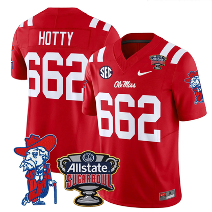 Ole Miss Rebels 2025 Sugar Bowl Patch Vapor Limited Jersey - All Stitched