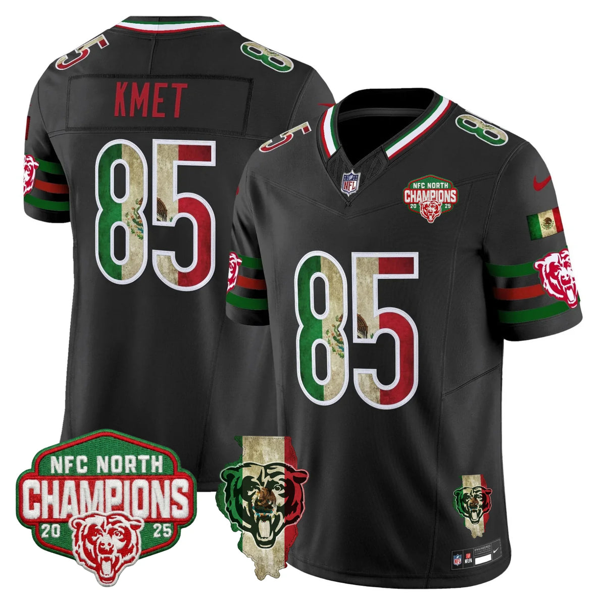 CHI Mexico NFC North Champions Patch Limited Edition - Stitched