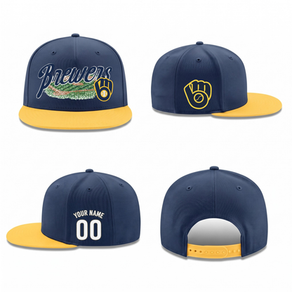 MIL Baseball Field Personalized Snapback Cap - Printed