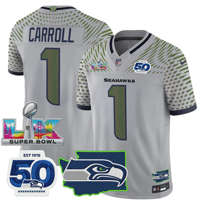 SEA SB LX Game Patch Jersey - All Stitched