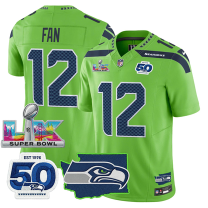 Women's SEA SB LX Game Patch Jersey - All Stitched