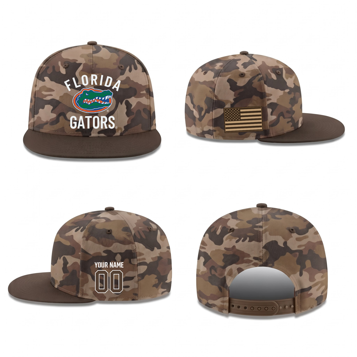 UF Military Personalized Snapback Cap - Printed V1