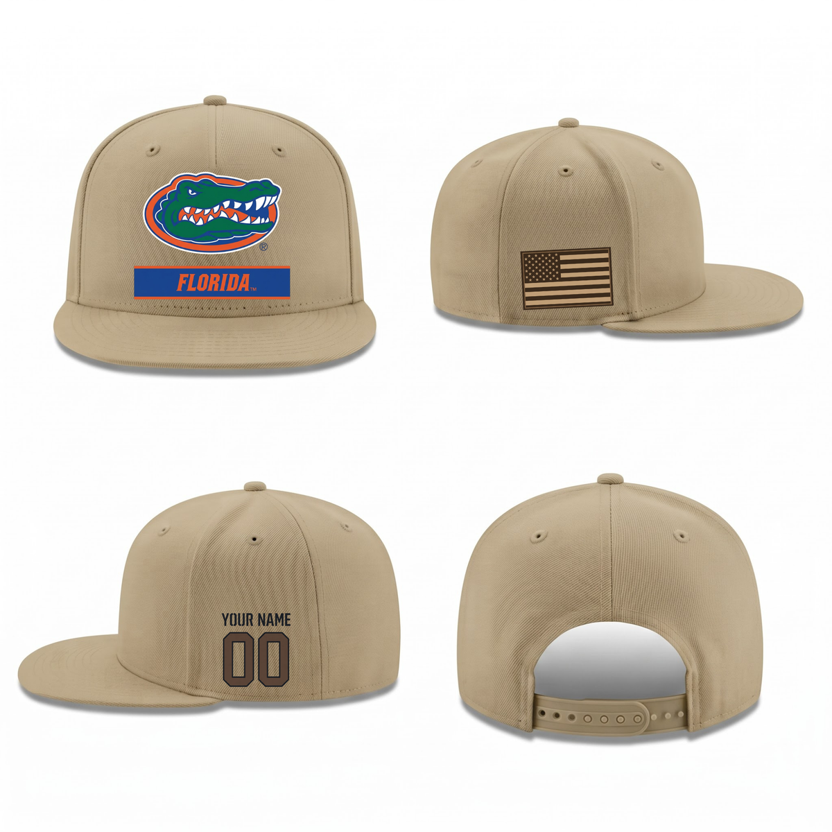 UF Military Personalized Snapback Cap - Printed V2