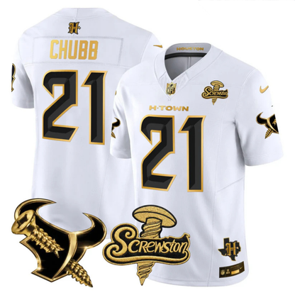 HOU 2026 DJ Screw Vapor Limited Gold Edition Jersey - All Stitched