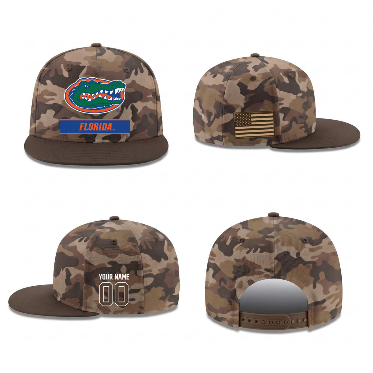 UF Military Personalized Snapback Cap - Printed V2
