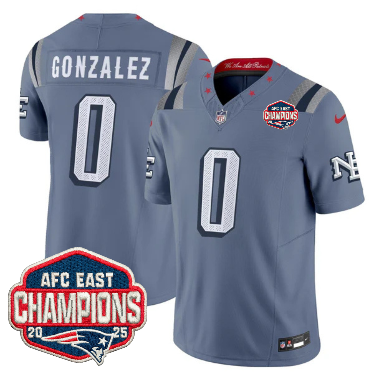 NE 2025 "Rivalries" AFC East Champions Vapor Limited Jersey - All Stitched