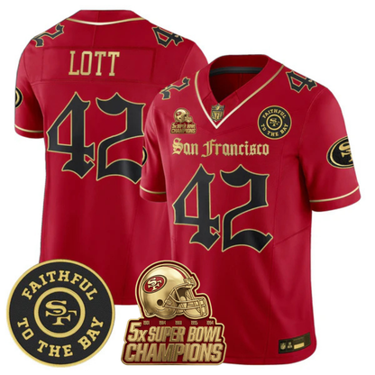 SF 5-Time Champions 'Gothic Edition' Vapor Limited Jersey - All Stitched