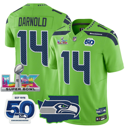 Women's SEA SB LX Game Patch Jersey - All Stitched
