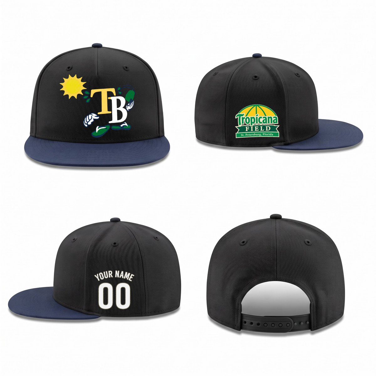 TBR Tropicana Field Personalized Snapback Cap - Printed