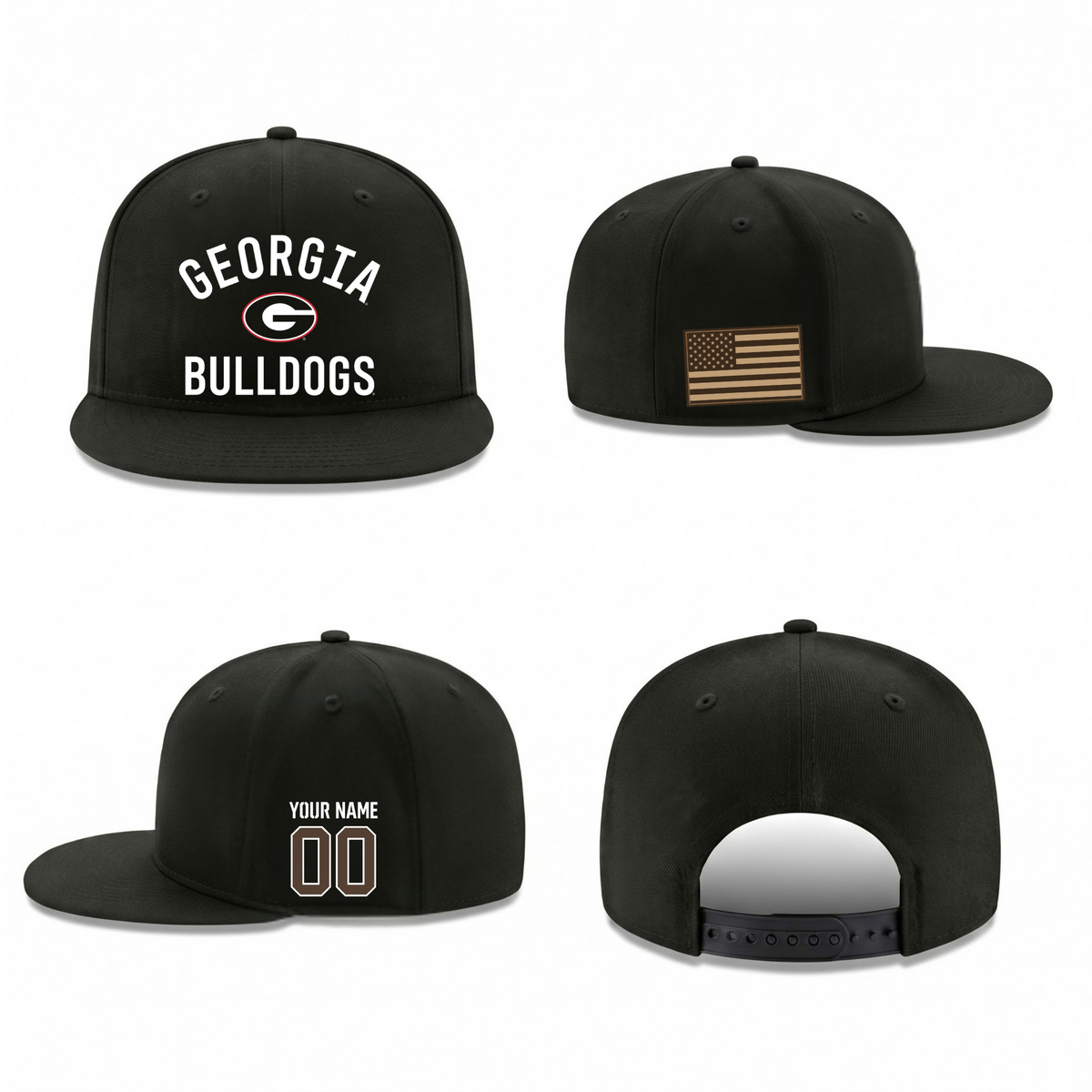 GB Military Personalized Snapback Cap - Printed