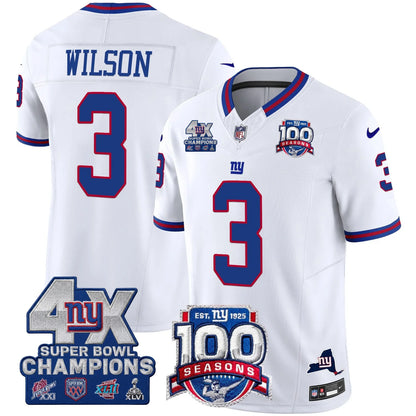 NYG 4X Champions & 100th Season Patch Limited Edition - Stitched (2)