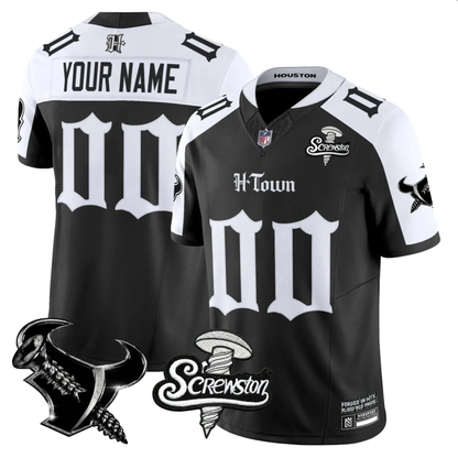 HOU 'Gothic Lone Star Shadows' DJ Screw Edition Vapor Limited Jersey - All Stitched