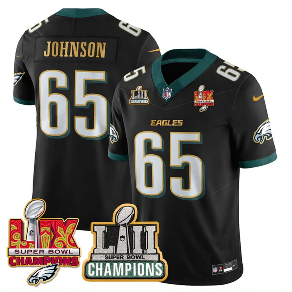 PHI LII-LIX Super Bowl Champions Vapor Limited Gold Jersey - All Stitched